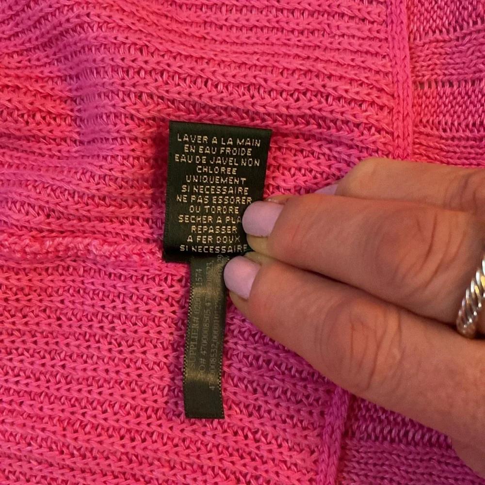 Lauren Ralph Lauren Pink Cocoon Sweater - Picture 8 of 8